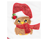 Customizable Santa Stocking - Owl