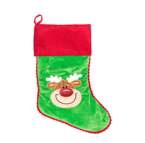 Customizable Santa Stocking - Reindeer